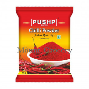Pushp Brand Coarse Ground Red Chilli Powder 1Kg