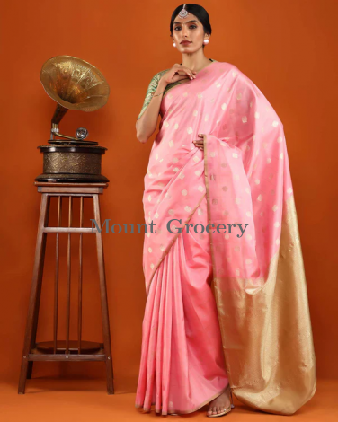 Pink Kanchivaram Silk Saree