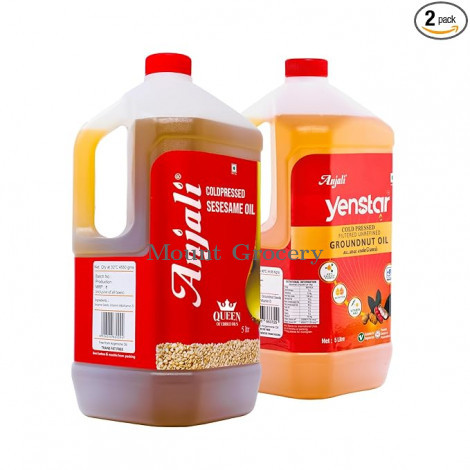 Anjali Cold Pressed Gingelly/Sesame Oil 10 Litre Combo