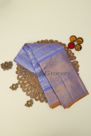 Kancheepuram Silk Blue Saree