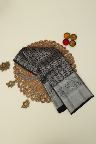 Kancheepuram Silk Black Saree