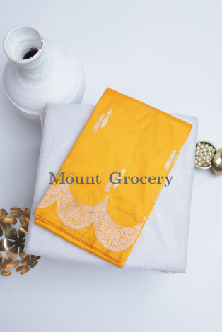 Banarasi Silk Mustard Saree