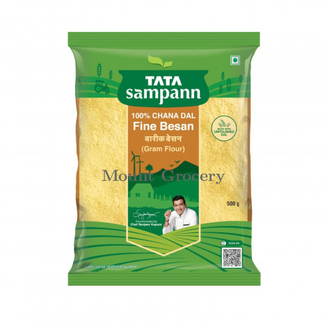 Tata Sampann 100% Chana Dal Fine Besan, Gram Flour, 500g