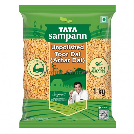 Tata Sampann Unpolished Toor Dal/Arhar Dal, 1kg
