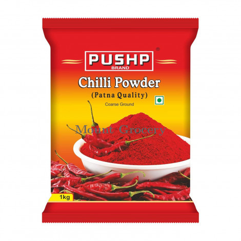 Pushp Brand Coarse Ground Red Chilli Powder 1Kg
