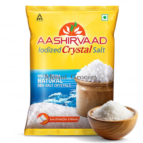 Aashirvaad Iodized Crystal Salt 1kg