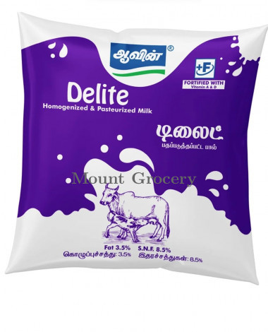 Aavin Delite Fresh Milk 500ml Pouch