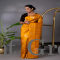 Golden Yellow banarasi silk Saree
