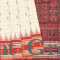 Cream Handloom Orissa Silk Saree With Checks & Contrast Red Border-Cream