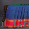 Pure kanchipuram silk saree dual shade of blue