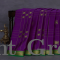 Pure mysore silk saree purple and green