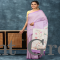 Women Semi Tussar Saree Purple